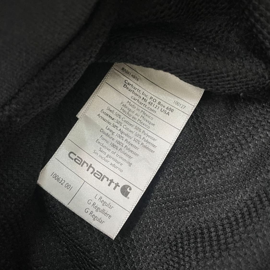 CARHARTT 레인 디펜더 후드집업 차콜 L 상품이미지6
