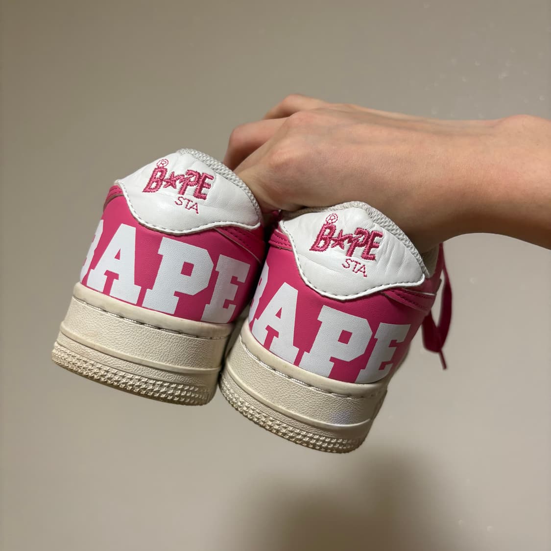 (극악매물) 베이프 스타 로우 93 핑크 상품이미지3