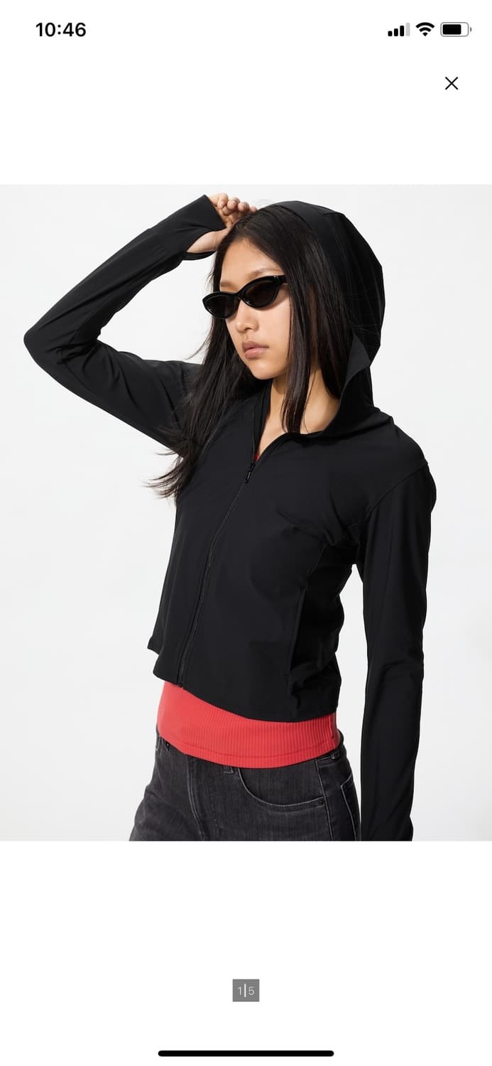 유니클로 에어리즘 풀집 후디 상품이미지1