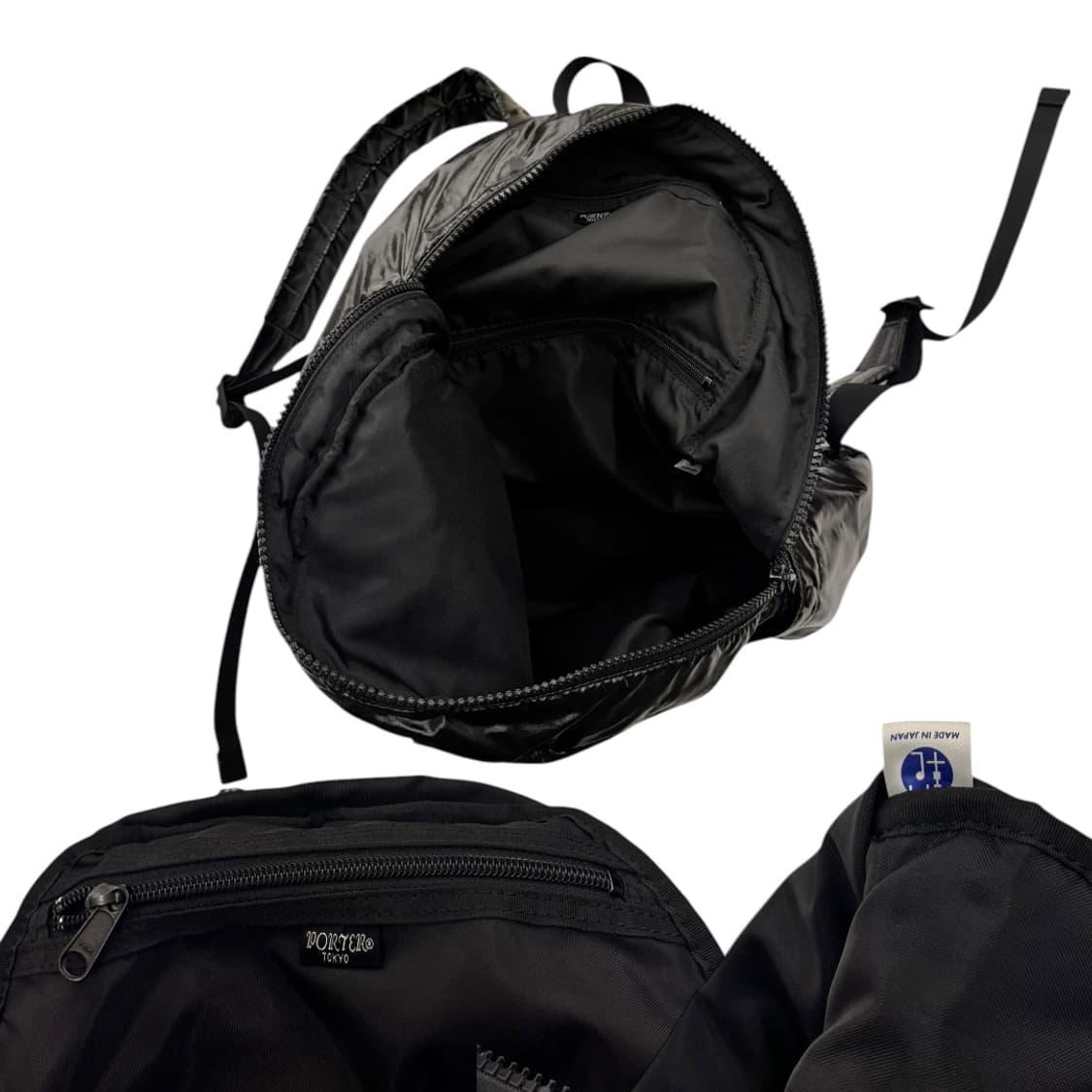 포터 실레 글로시 백팩 블랙 (L) 상품이미지9