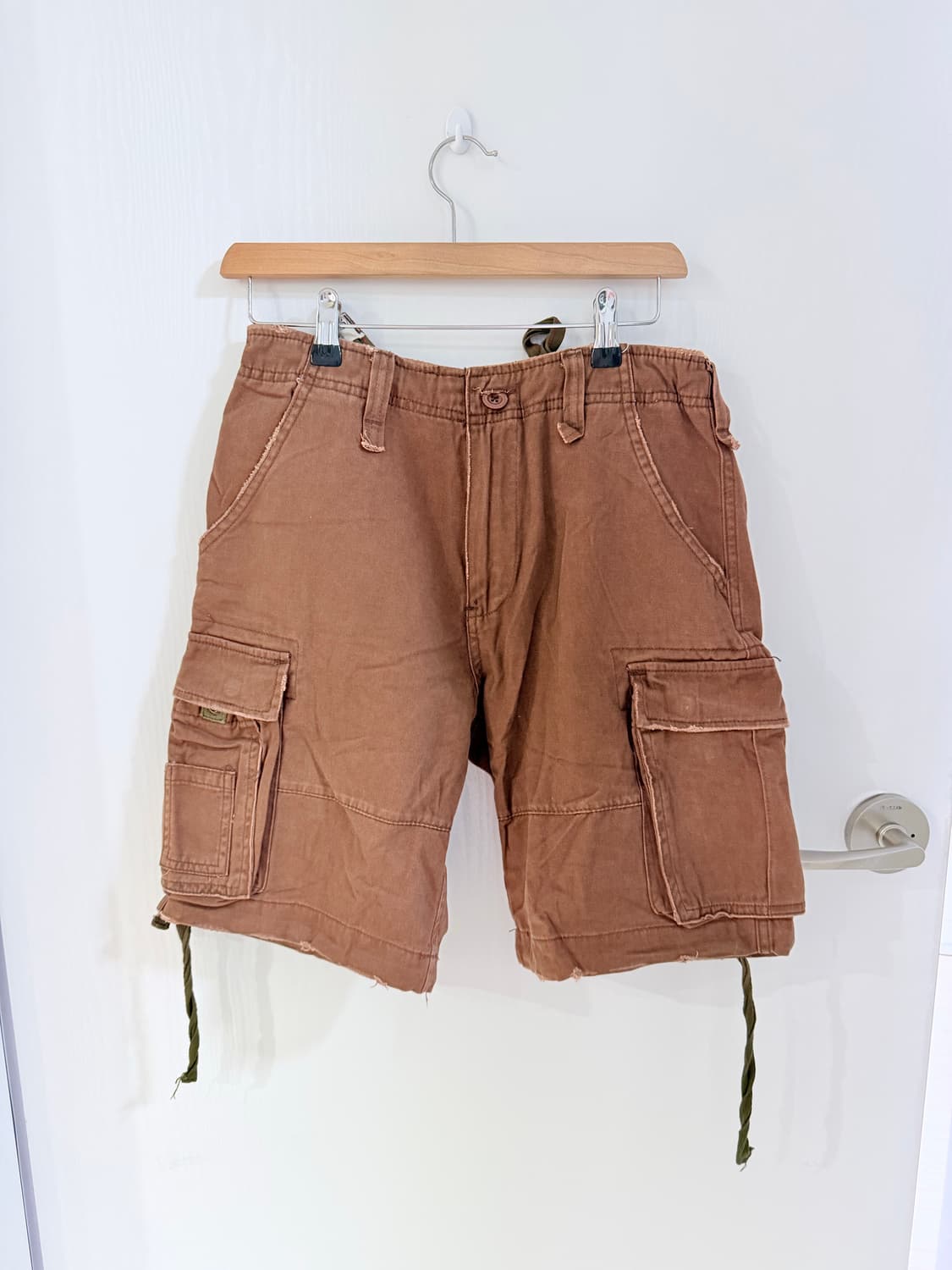 일본빈티지 하구미 체크 카고팬츠 세트 상품이미지2