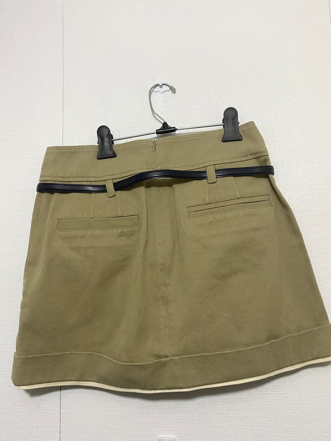 럭키슈에뜨 배색 포인트 스커트 24FW 상품이미지8