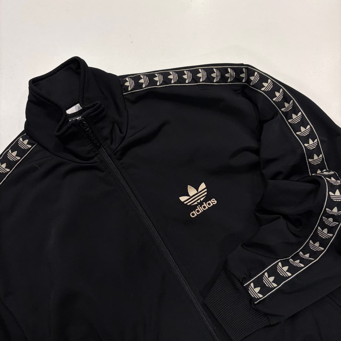 [S] 90s 아디다스 트레포일 빈티지 블랙 트랙탑 삼선 져지 B723 상품이미지3