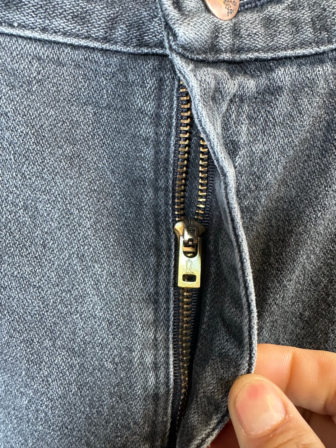 랭글러 블랙 데님 팬츠 34x32 상품이미지5