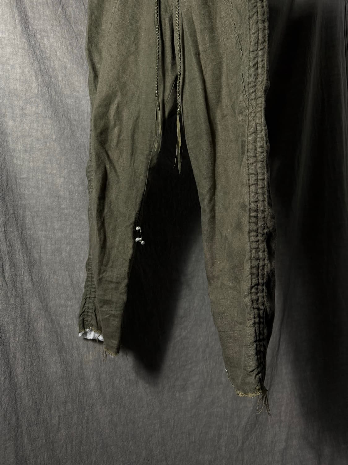 KMRii Linen Braided-String Tapered Pants 상품이미지5