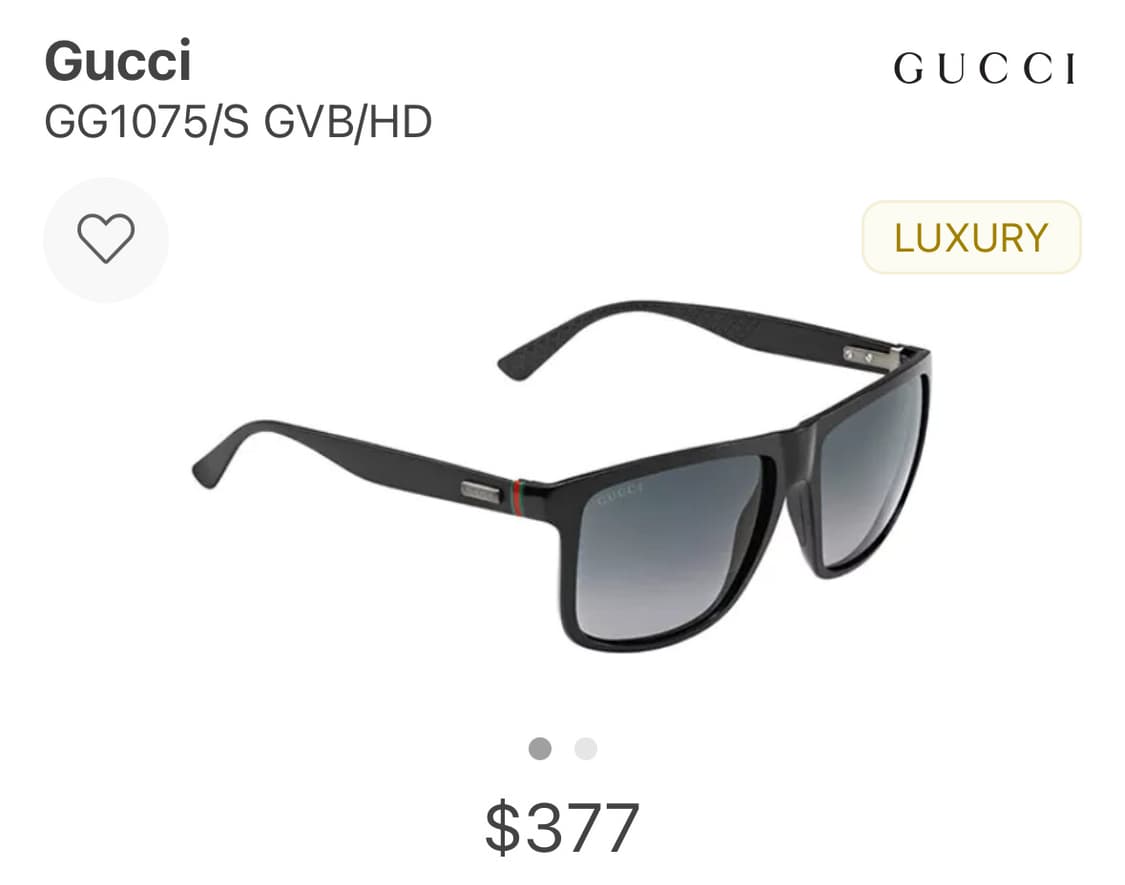 구찌 선글라스 GG1075/S 상품이미지1