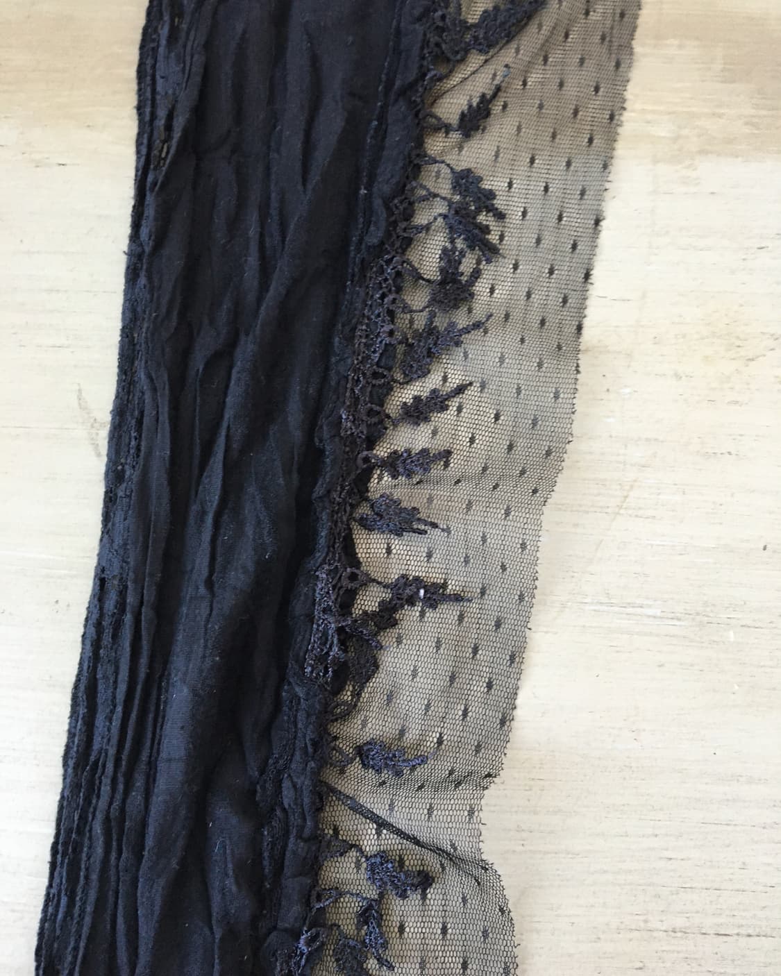 lace t rimming crochet scarf 상품이미지3