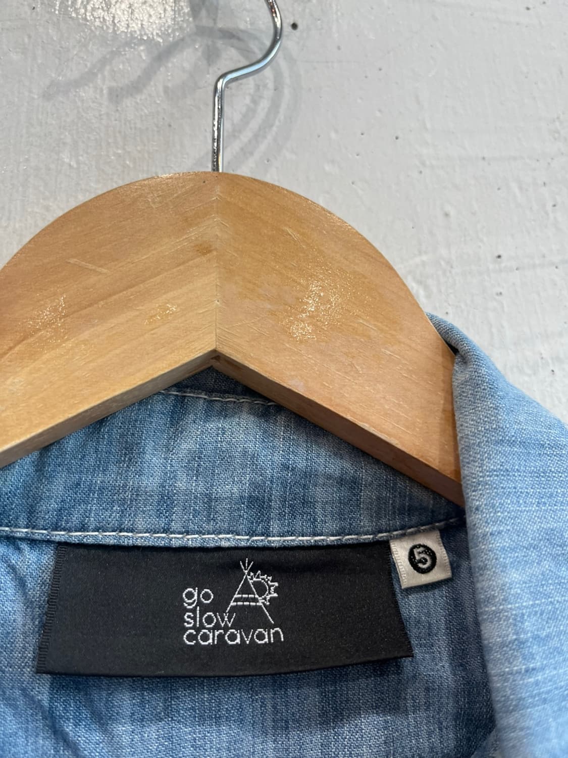 GO SLOW CARAVAN 에스닉 데님 셔츠 상품이미지5