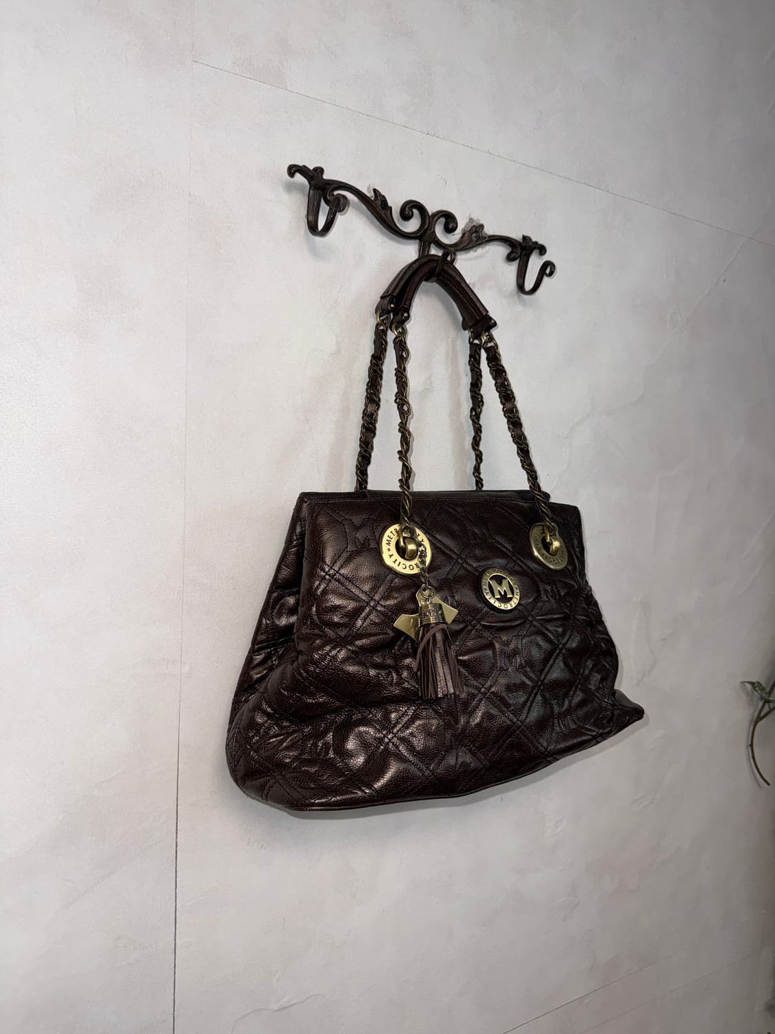 Metro City brown diamond quilting 체인 숄더백 상품이미지2