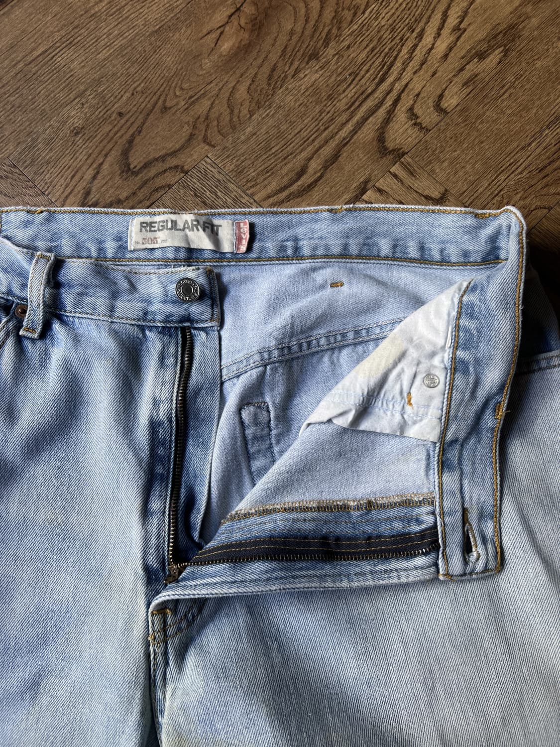 [38]리바이스 505 라이트블루 데님 팬츠 상품이미지3