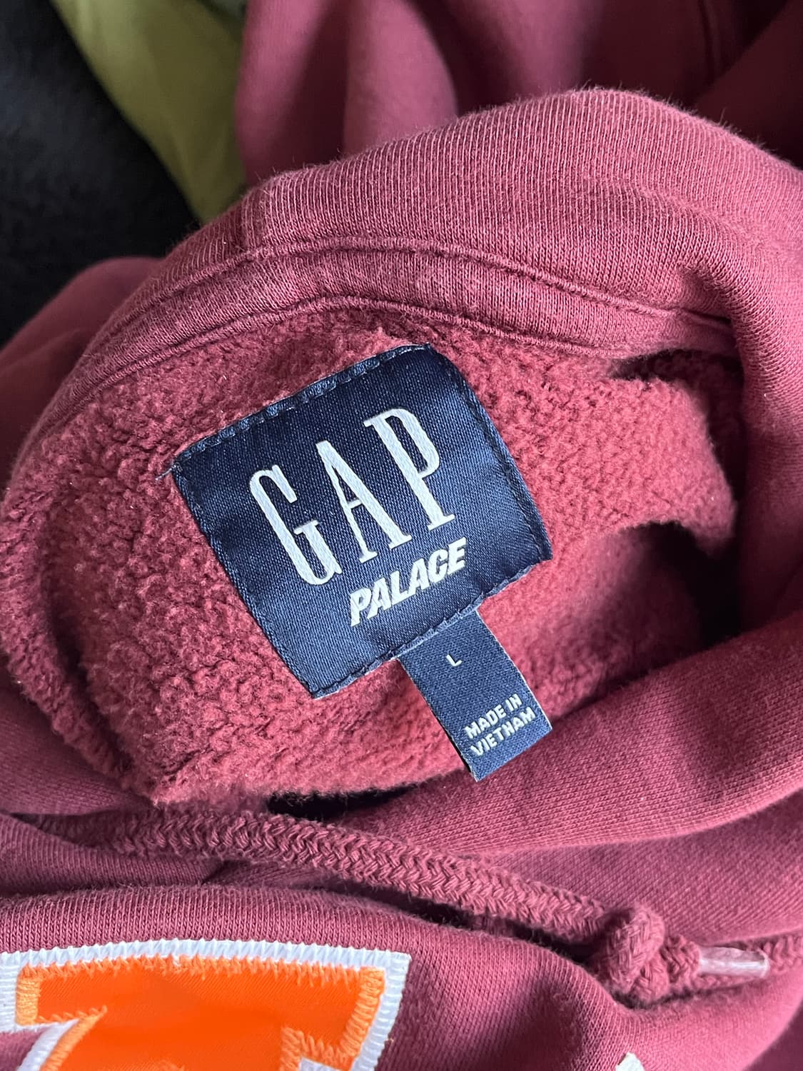 팔라스 x gap 후드 버건디 L 상품이미지3