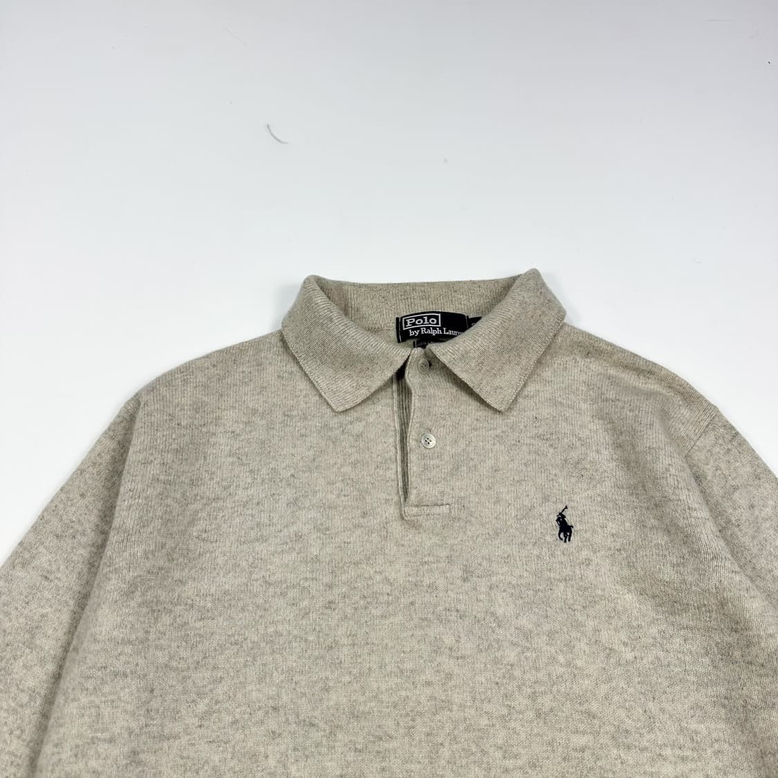 폴로 랄프로렌 올드 램스울 카라 니트 그레이 S 상품이미지2