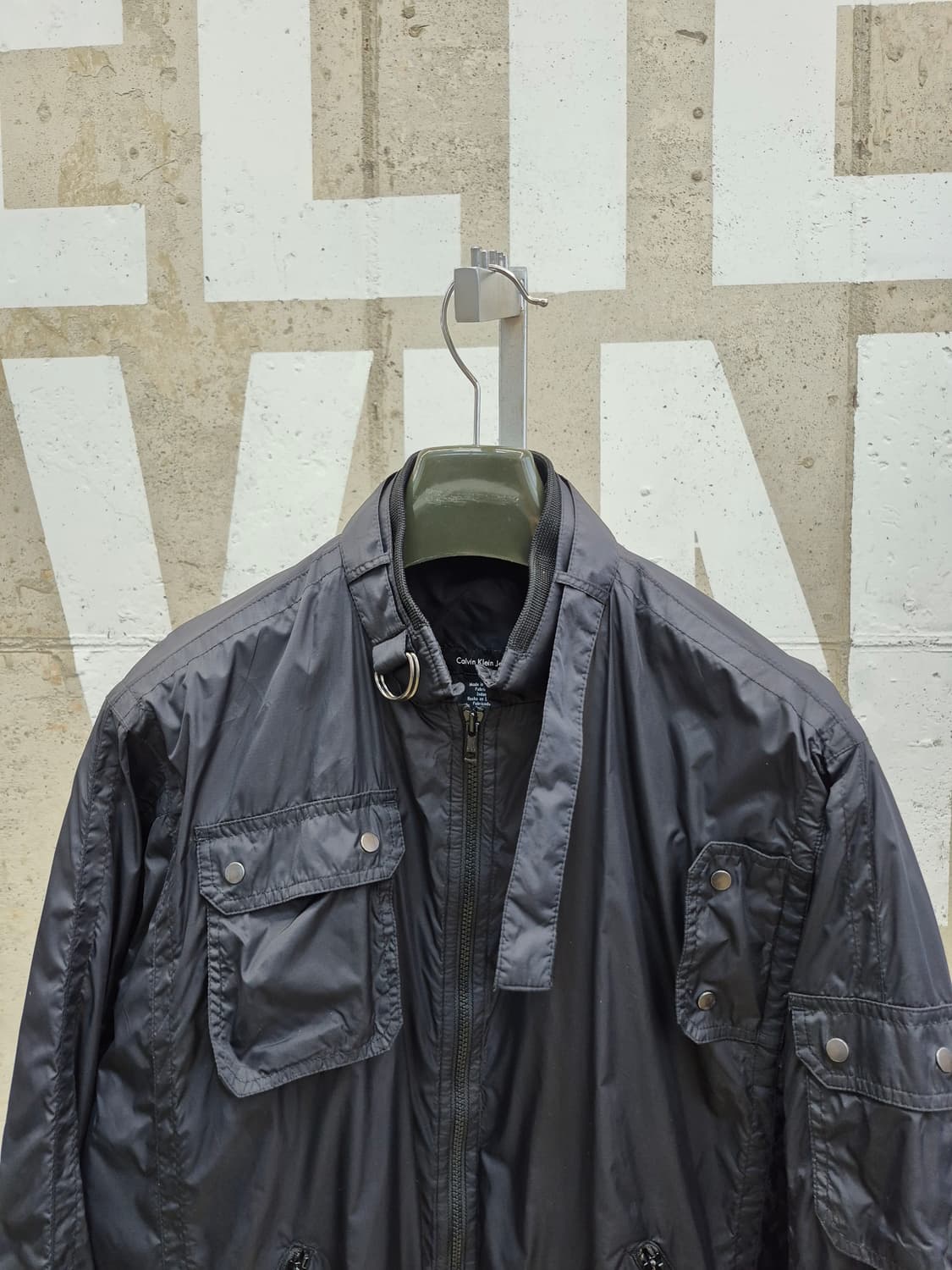 M) 새상품급)캘빈클라인 포켓 봄버 자켓 상품이미지3