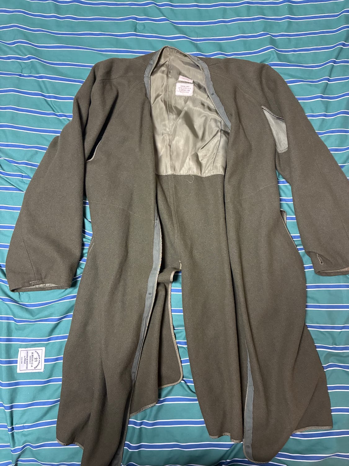 미군 장교 트렌치 코트 OG-107 상품이미지3