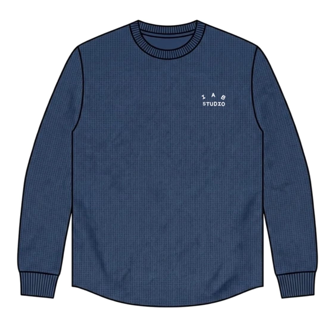 아이앱 스튜디오 아이앱 와플 롱슬리브 네이비 L 판매합니다 상품이미지1