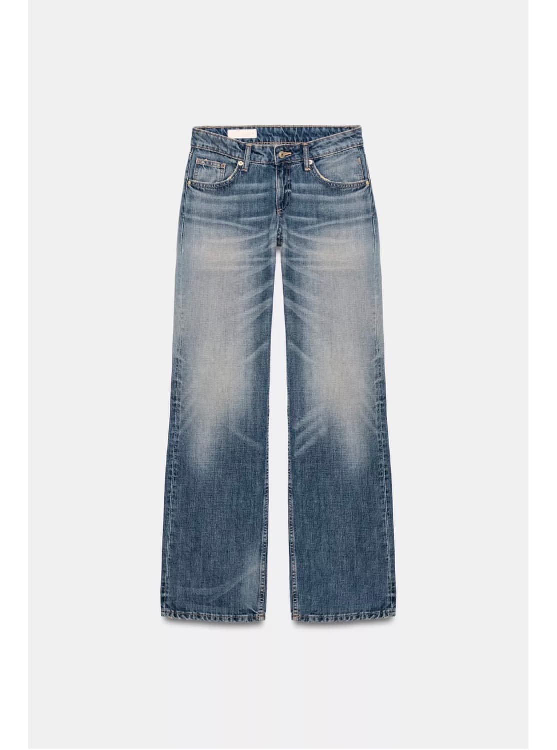 ZARA TRF 로우라이즈 와이드 레그 진  상품이미지1