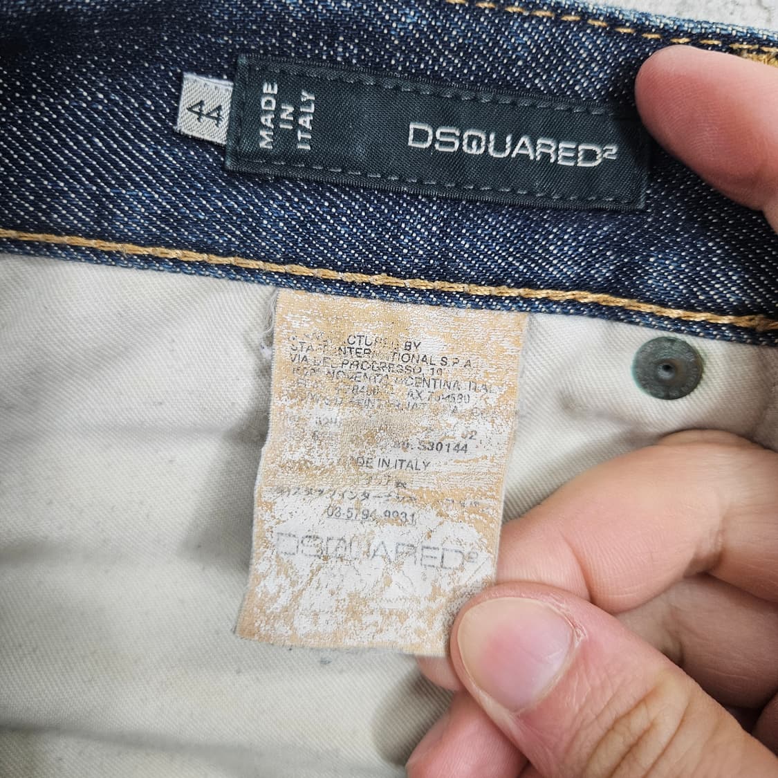 디스퀘어드2 루키3 레더 패치 데님 팬츠 44 상품이미지7