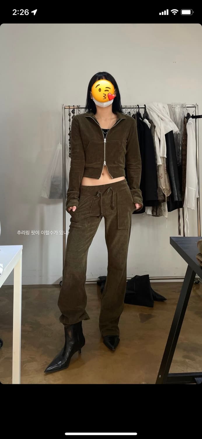 보헤미안서울 트레이닝셋업세트 카키 상품이미지2