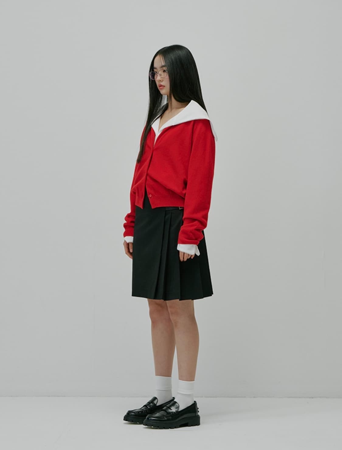 [미착] 프레클 bow sailor collar blouse 상품이미지3