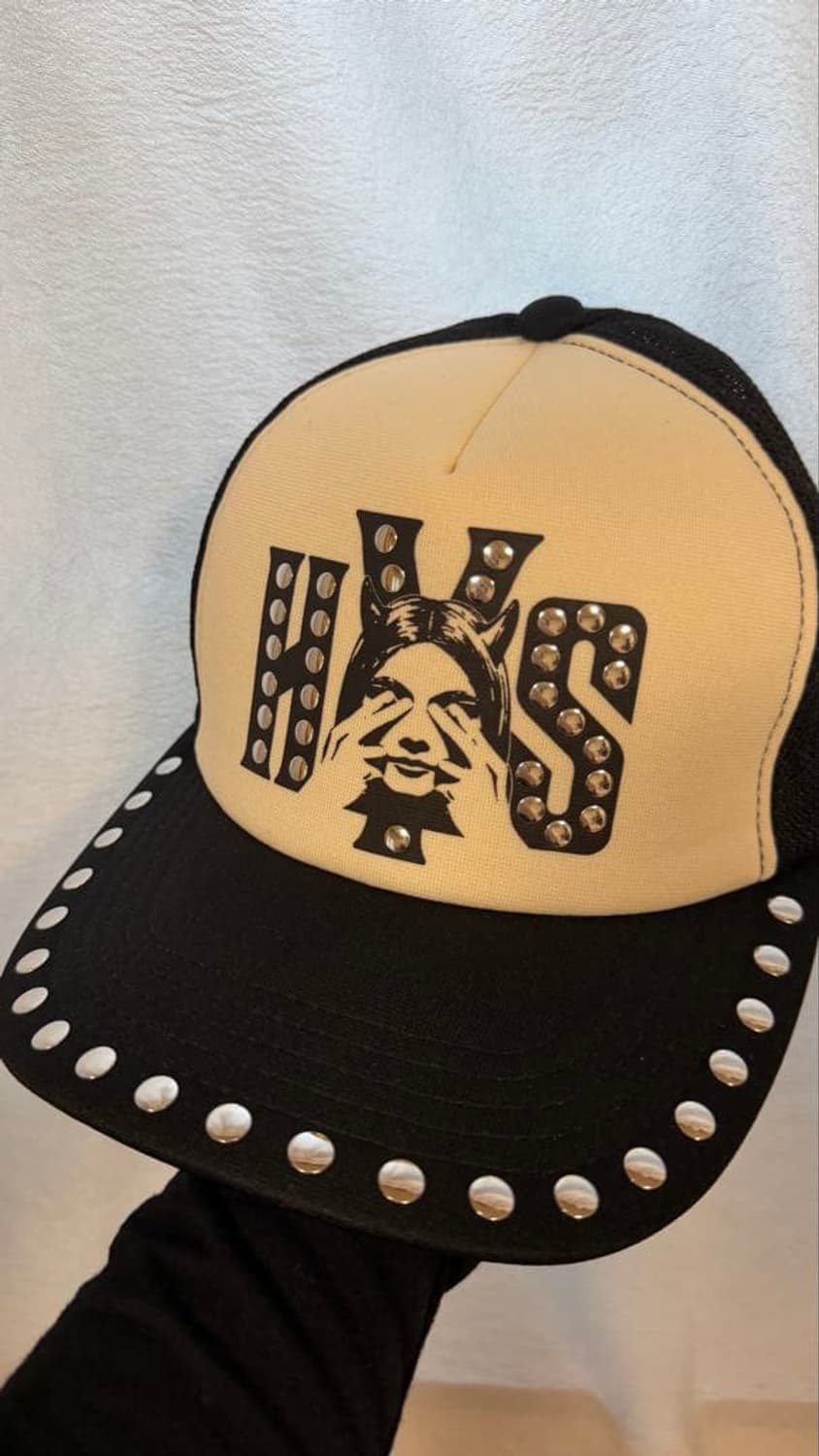 히스테릭 글래머 씨 노 이블 스터드 메쉬 캡 상품이미지1