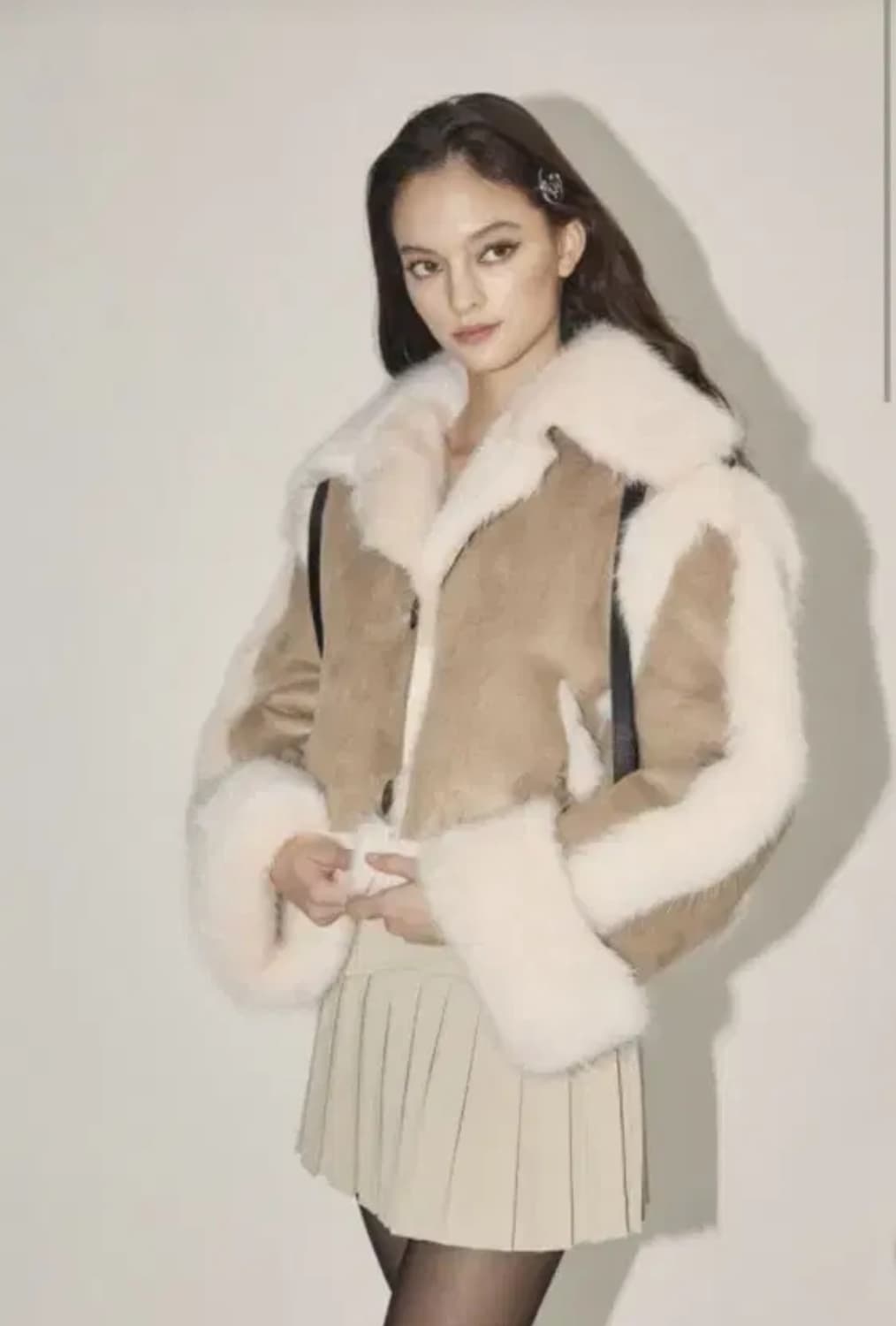 쓰리타임즈 버니퍼 무스탕 상품이미지1