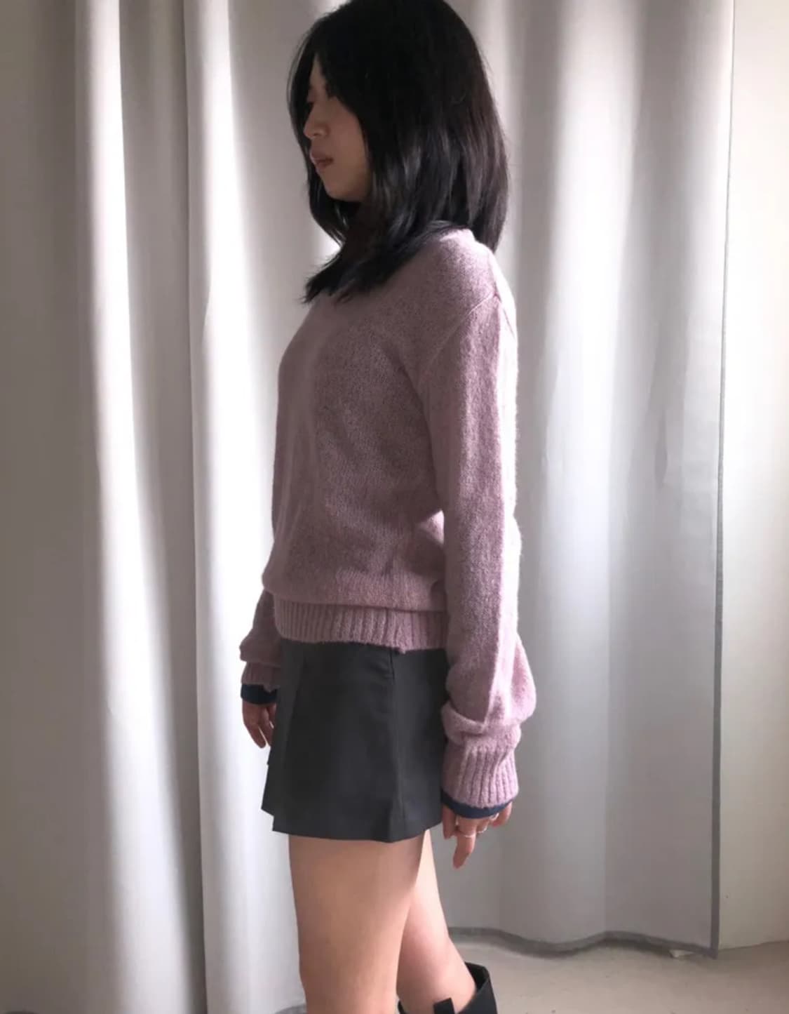 그린씨 mini pleats skirt s [gray] 상품이미지2