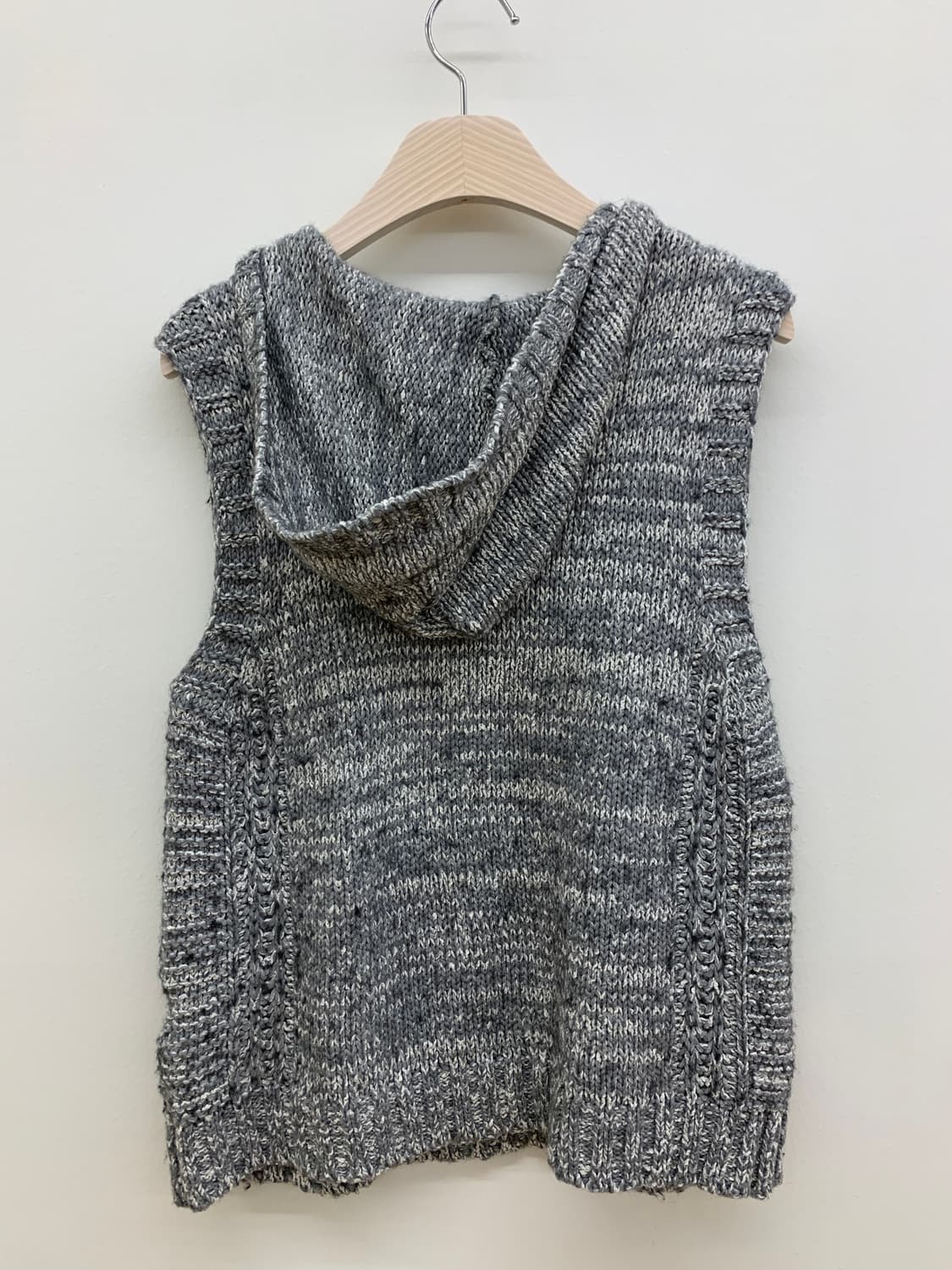 후드 니트 베스트 hoodie knit vest 상품이미지5