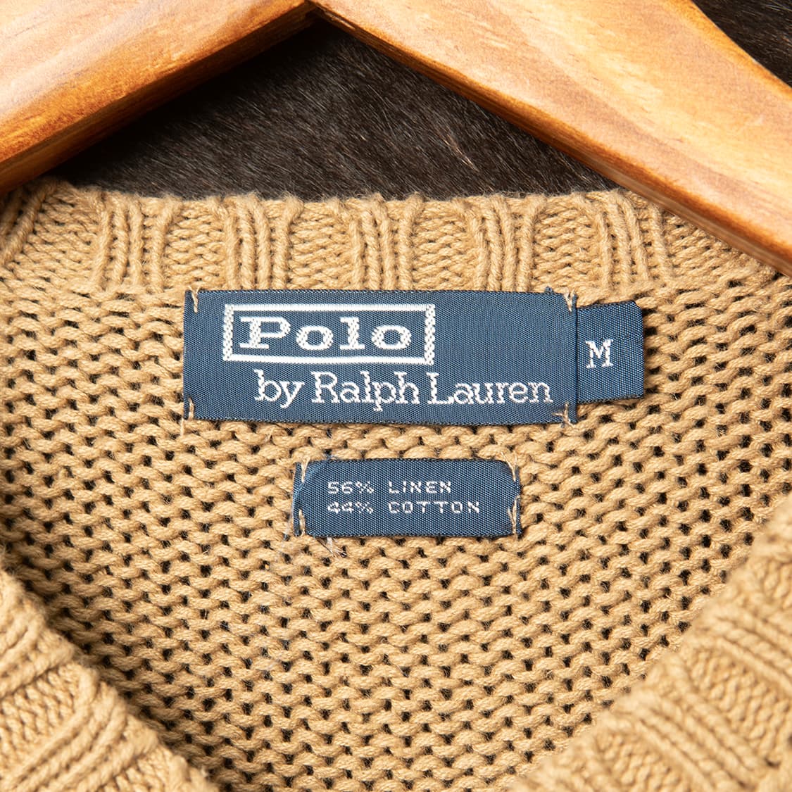 [M] 00s 폴로 랄프로렌 코튼 리넨 브이넥 니트 두산폴로  상품이미지6