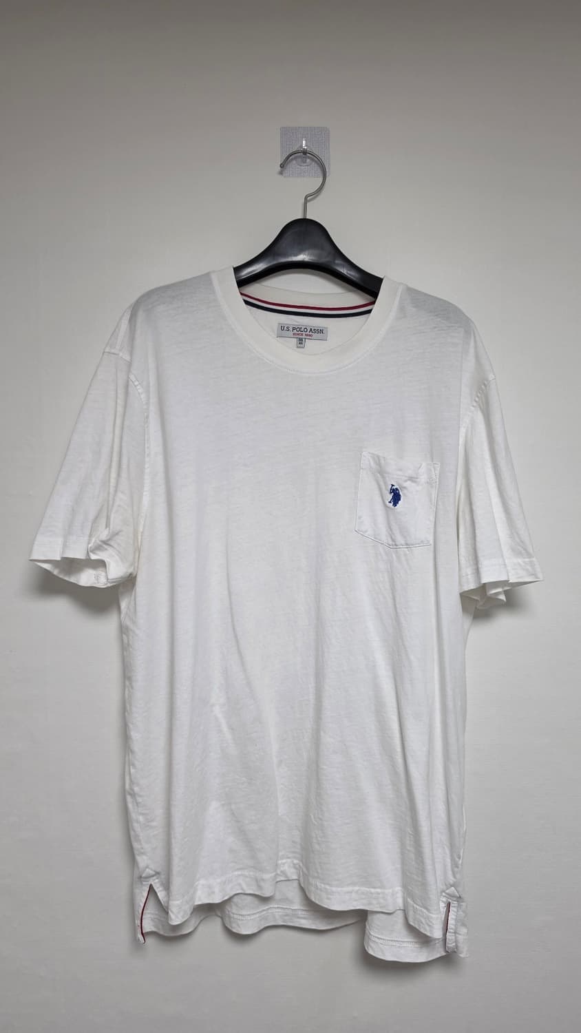 U.S. POLO ASSN. 포켓 반팔 티셔츠 화이트 상품이미지1