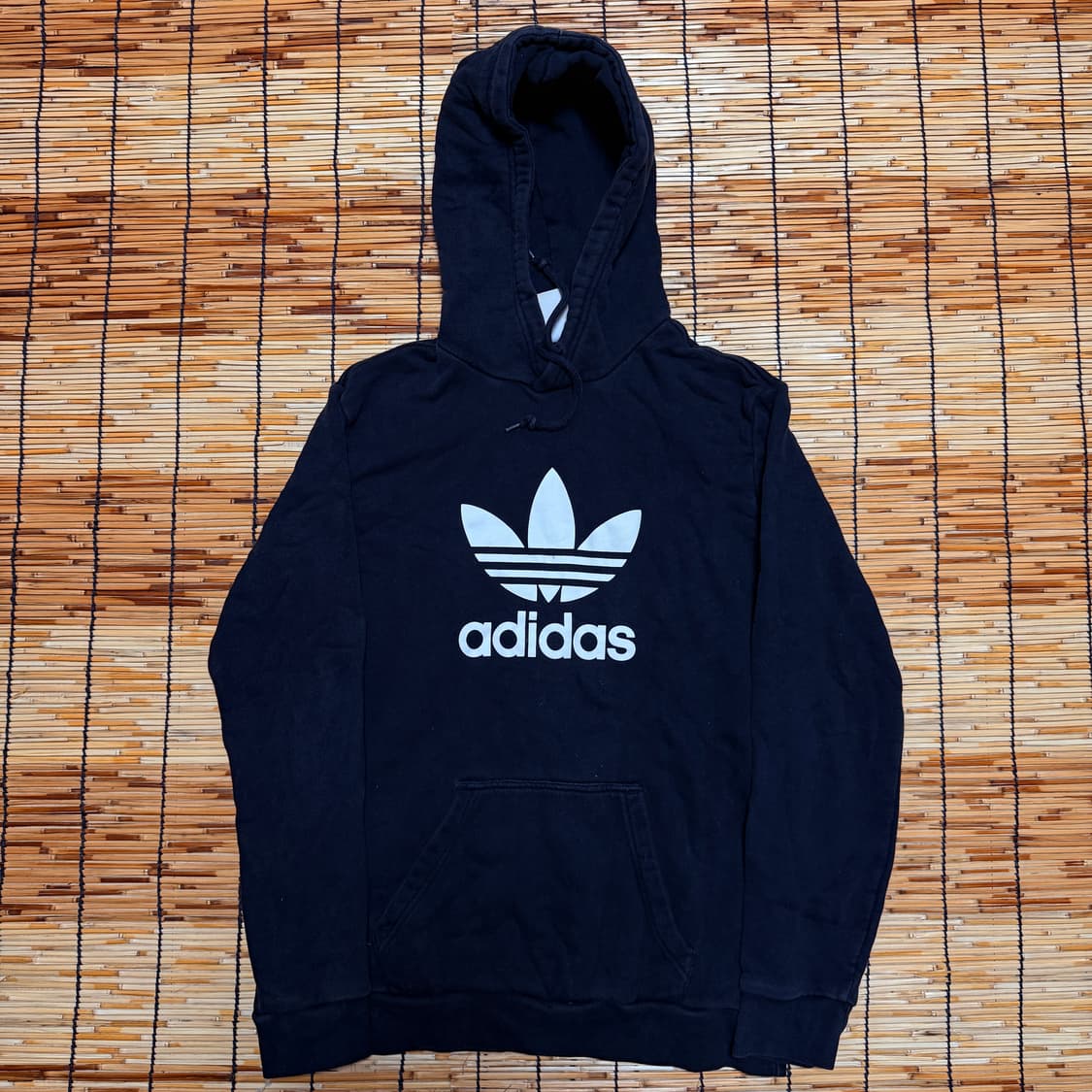 아디다스 블랙 트레포일 후드티 s 상품이미지1