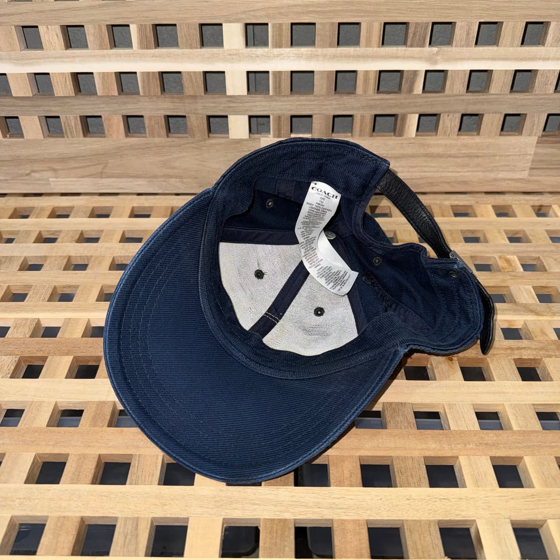 코치 C로고 레더스트랩 캡 상품이미지5