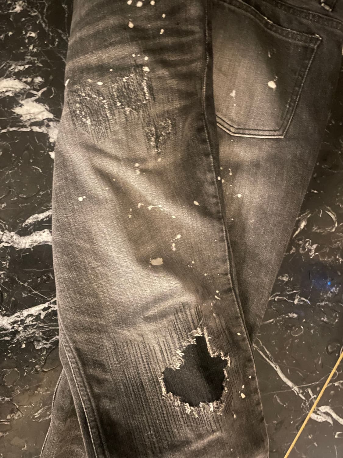 넘버나인 복각판 총알데님 블랙 상품이미지5