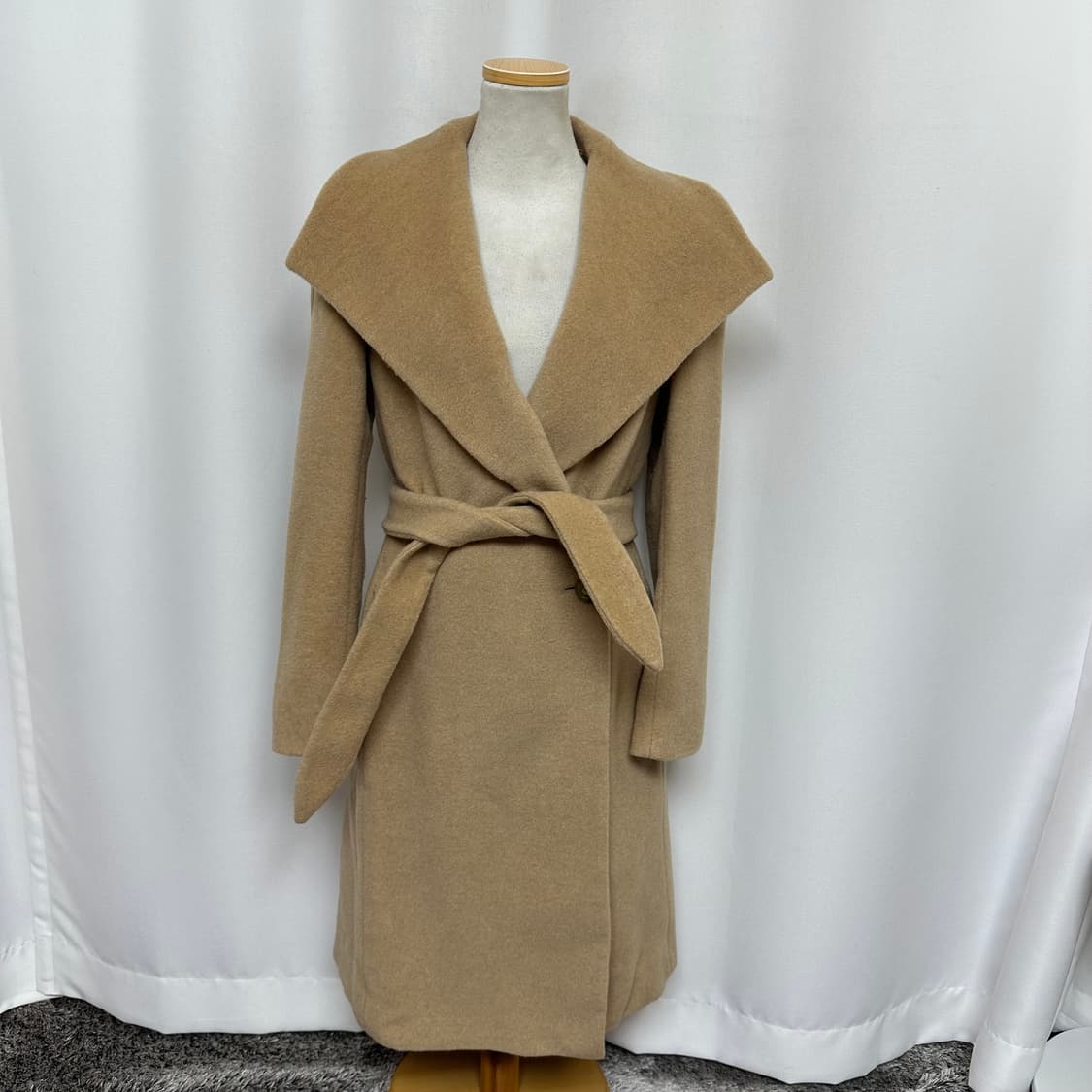   막스마라 여자 허리끈 울 코트 38사이즈 (44-55추천)  상품이미지1