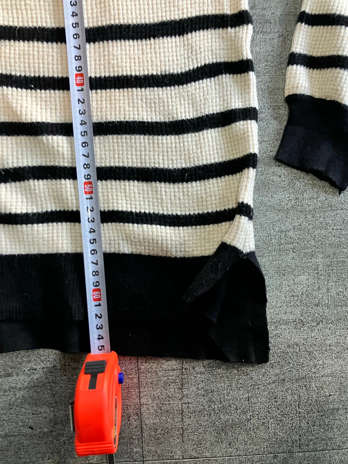 Grove 그로브 하구미모리걸 아메카지할메카지 스트라이프 니트스웨터 상품이미지3