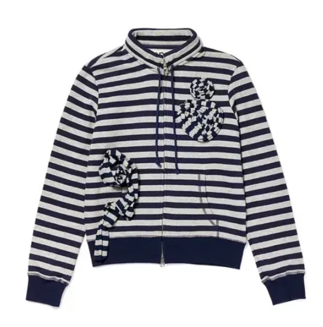 오픈와이와이 아플리케 집업 네이비 상품이미지1