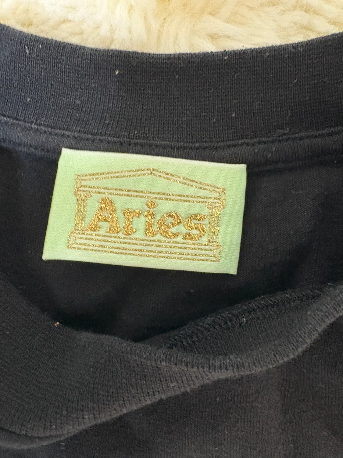 ARIES 블랙기본티 상품이미지4