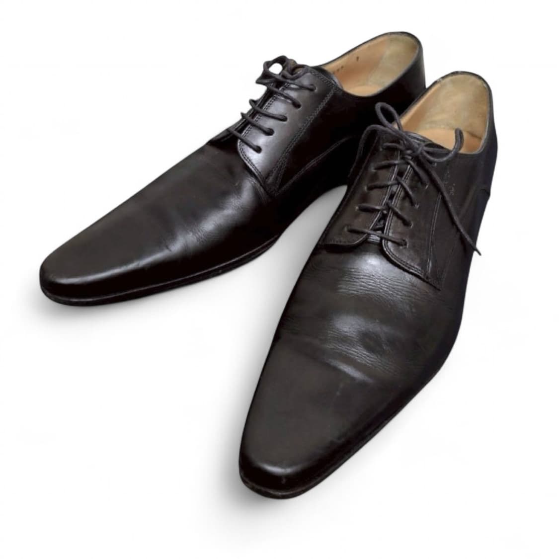 돌체앤가바나 레더 플레인토 더비슈즈 상품이미지1