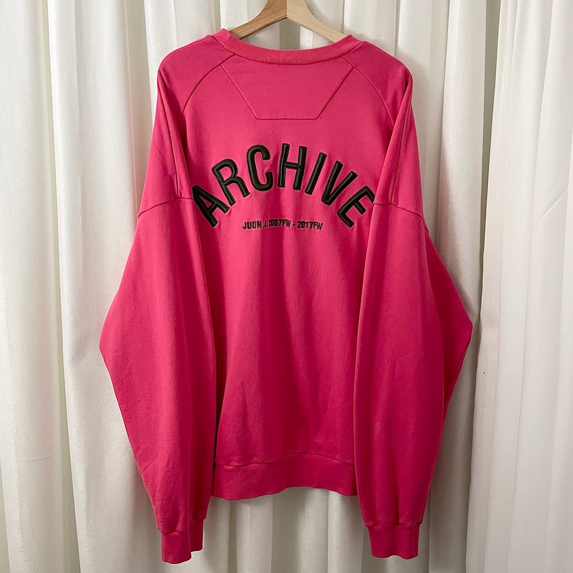 준지 아카이브 핑크 맨투맨 상품이미지4