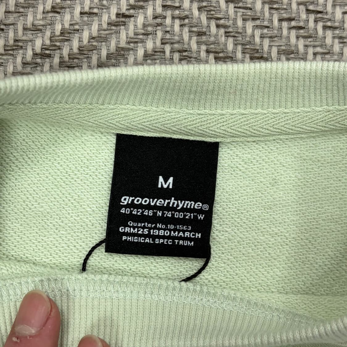 그루브라임 백프린팅 로고 맨투맨 v1057 상품이미지5