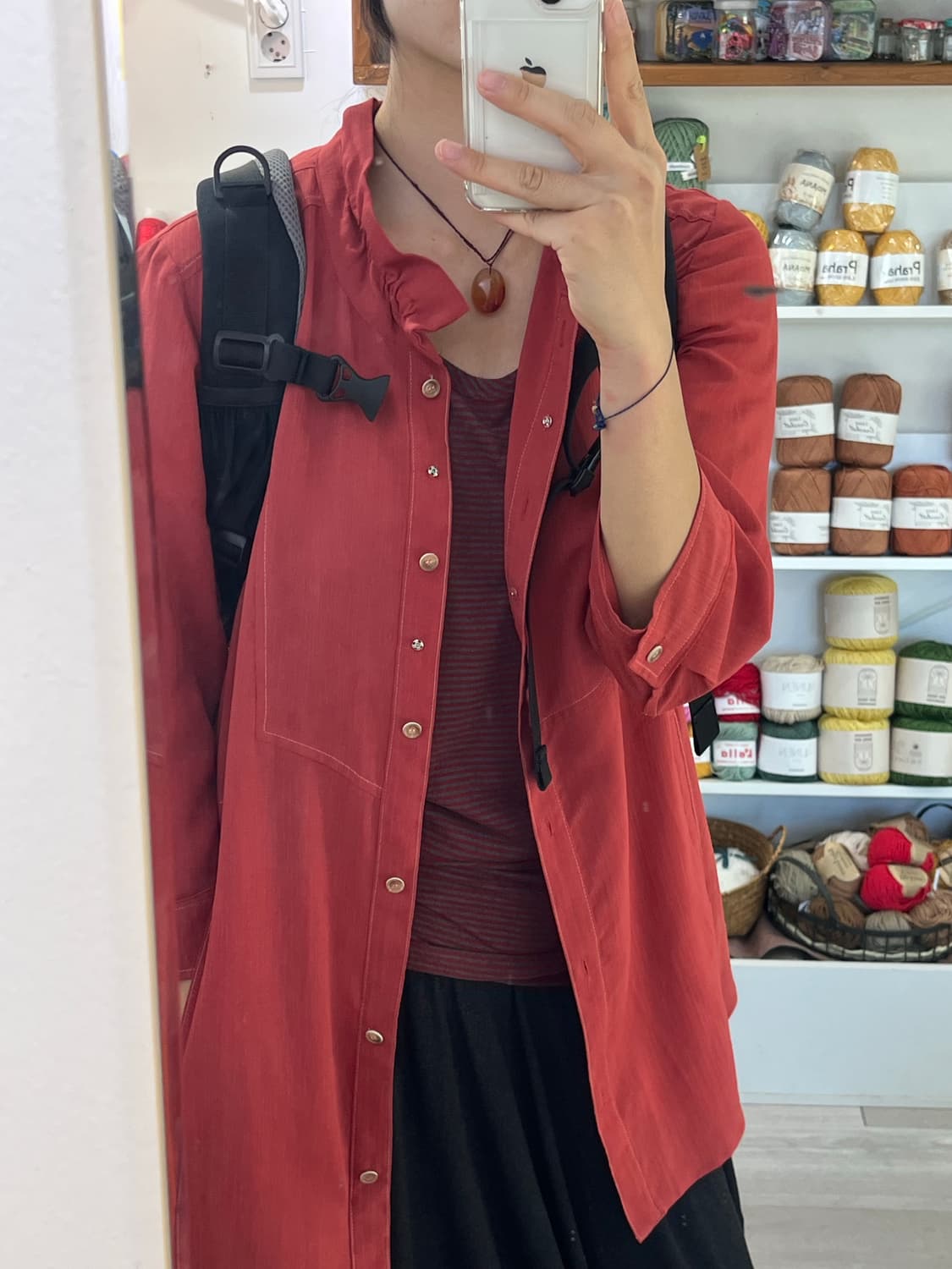 Vintage necklace 원석 실 목걸이 상품이미지3