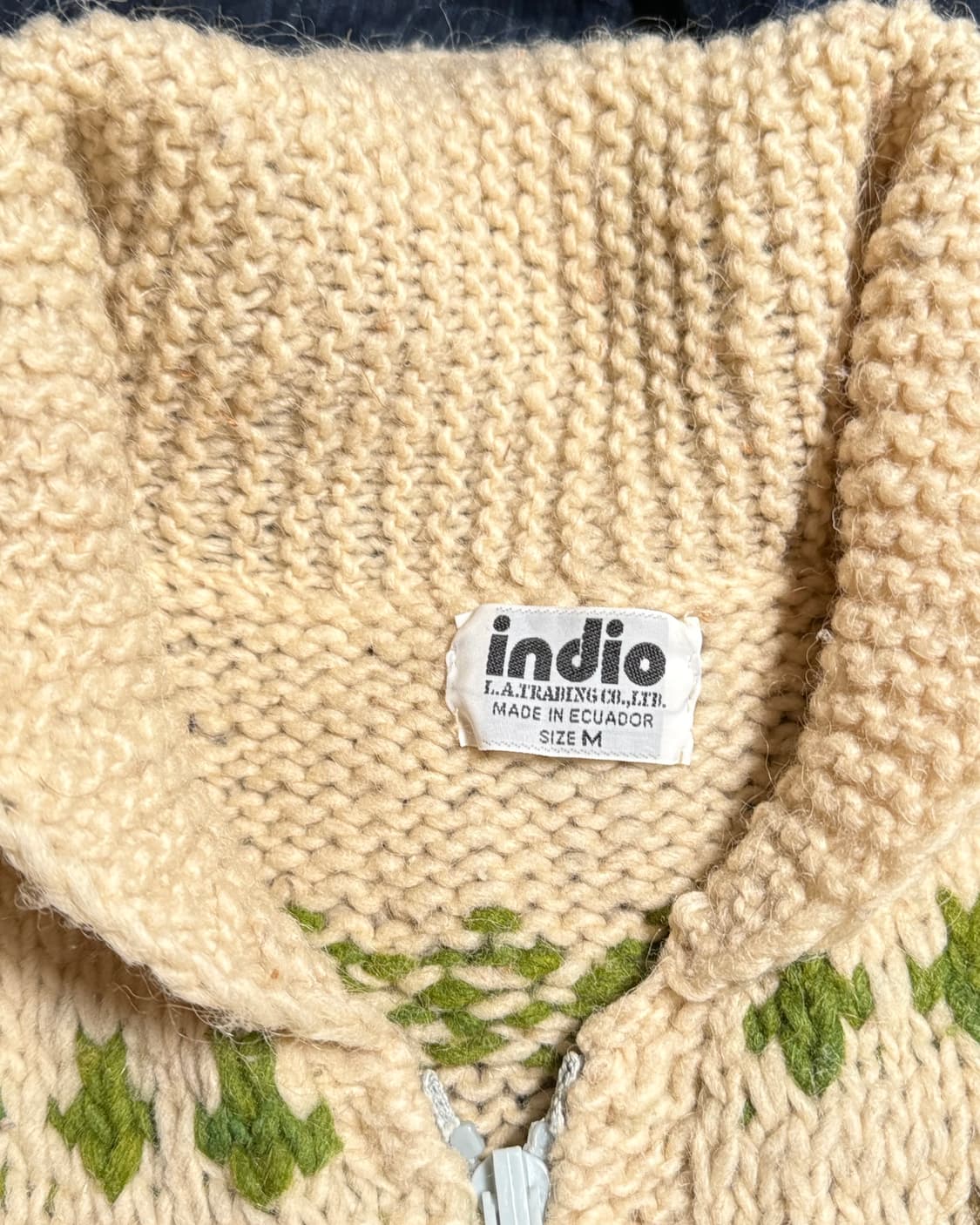 90-00‘s 인디오 코알라 & 알라스카 베어 패턴 코위찬 스웨터 M 상품이미지4