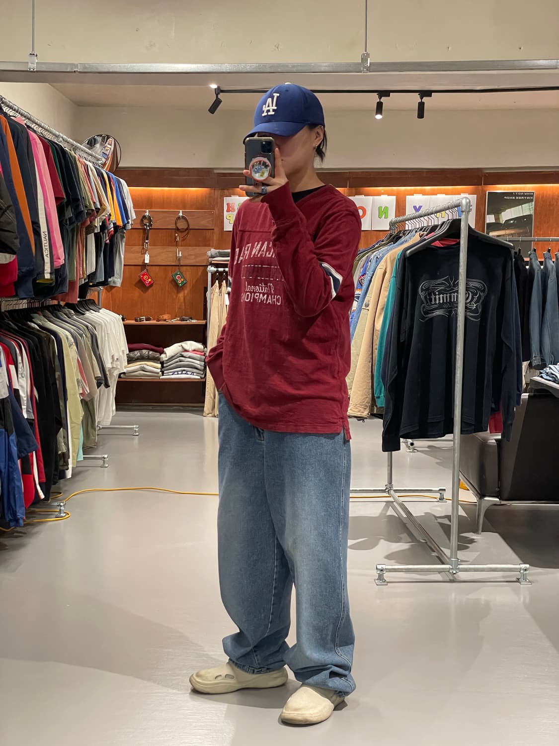 빈티지 V넥 롱슬리브 티셔츠  상품이미지5