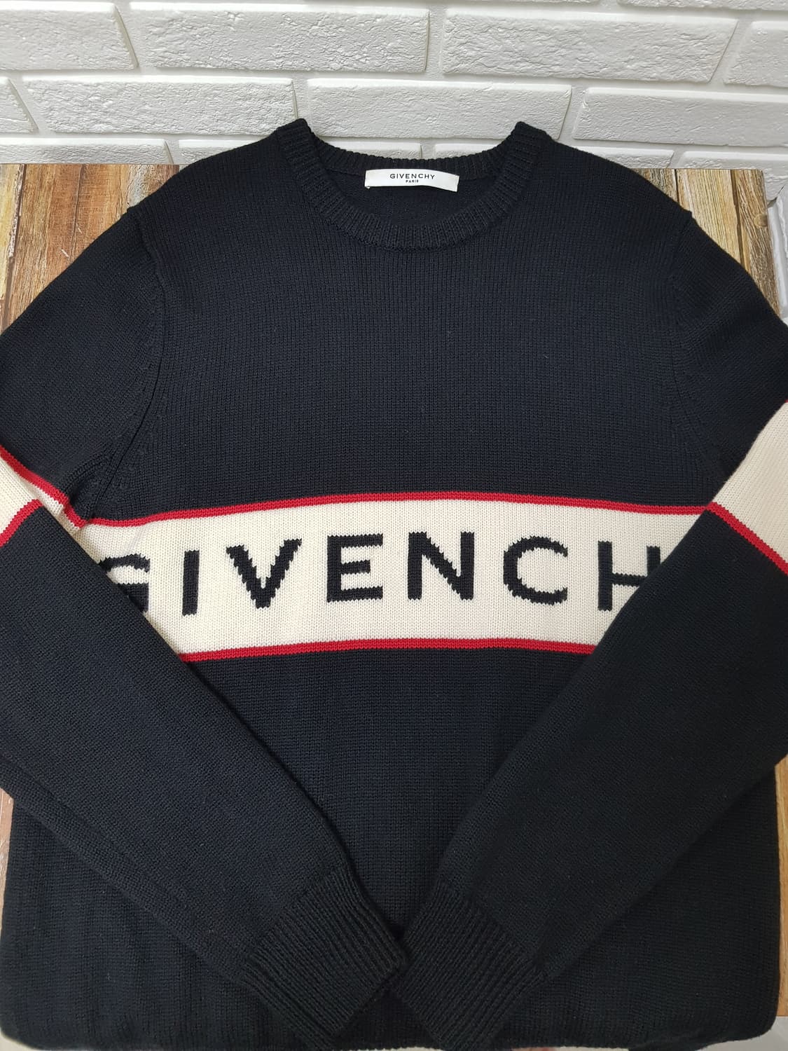 [m/정품] GIVENCHY 지방시 인타르시아 니트 상품이미지10