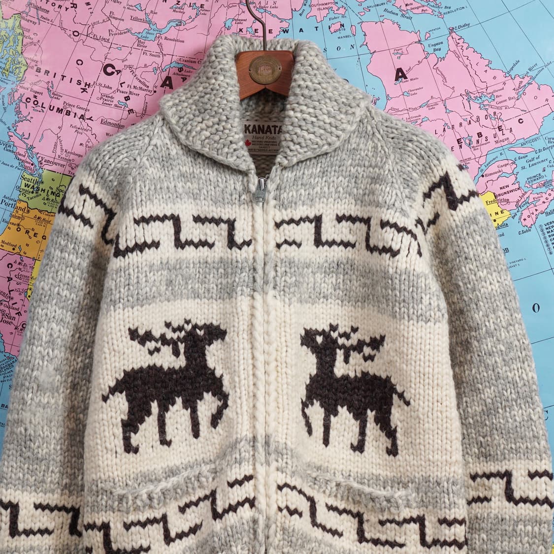 Kanata 캐나다 헤비울 코위찬 자켓 상품이미지2