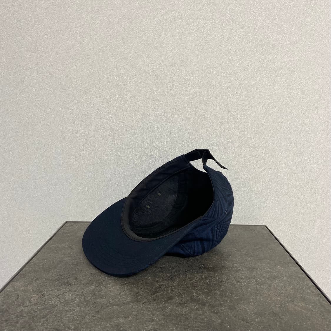 슈프림 자카드 네이비 박스로고 캠프캡 모자 상품이미지6