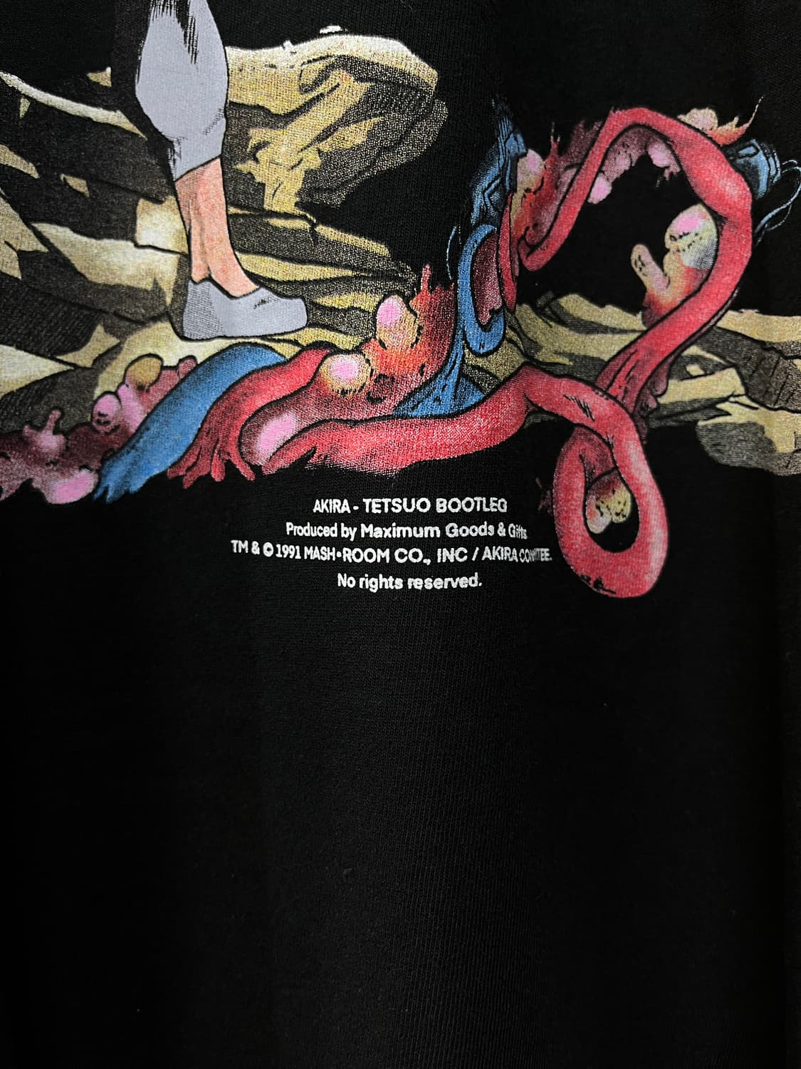 아키라 시마 테츠오 사이버펑크 그래픽 애니 반팔티 부틀렉 블랙 상품이미지5