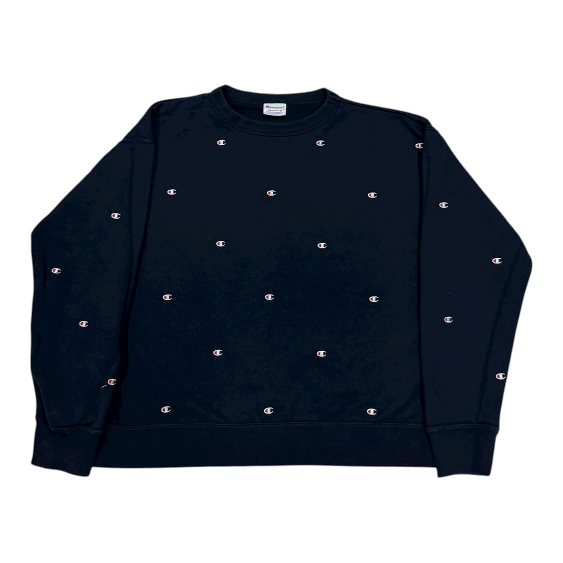 챔피온 일본판 재팬 로고자수 스웻 맨투맨 치마 셋업 세트 네이비 상품이미지2