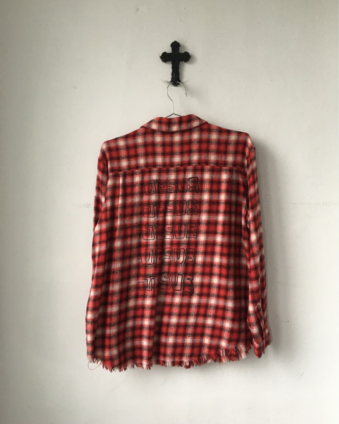 Patch point check pattern shirt 상품이미지3