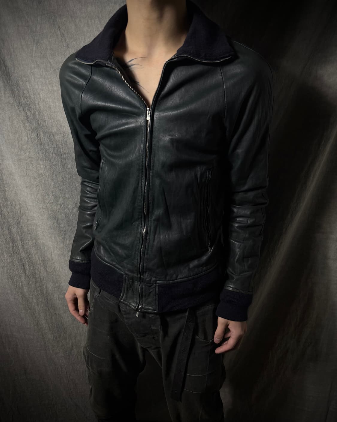The Viridi-Anne Leather Jacket   상품이미지1