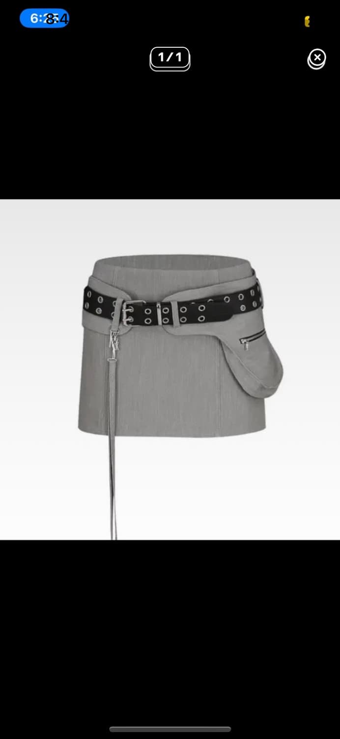 카시코 치마 포켓 벨트 미니스커트 상품이미지1